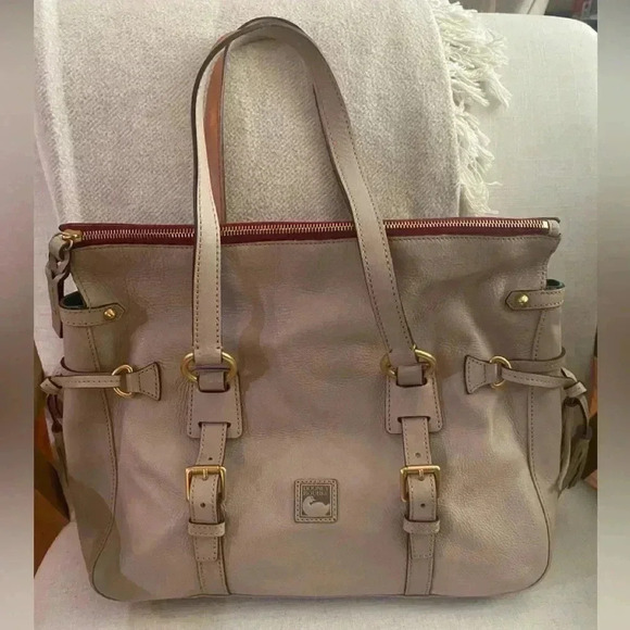 Dooney and Bourne Grey Florentine Large Satchel - Picture 3 of 13